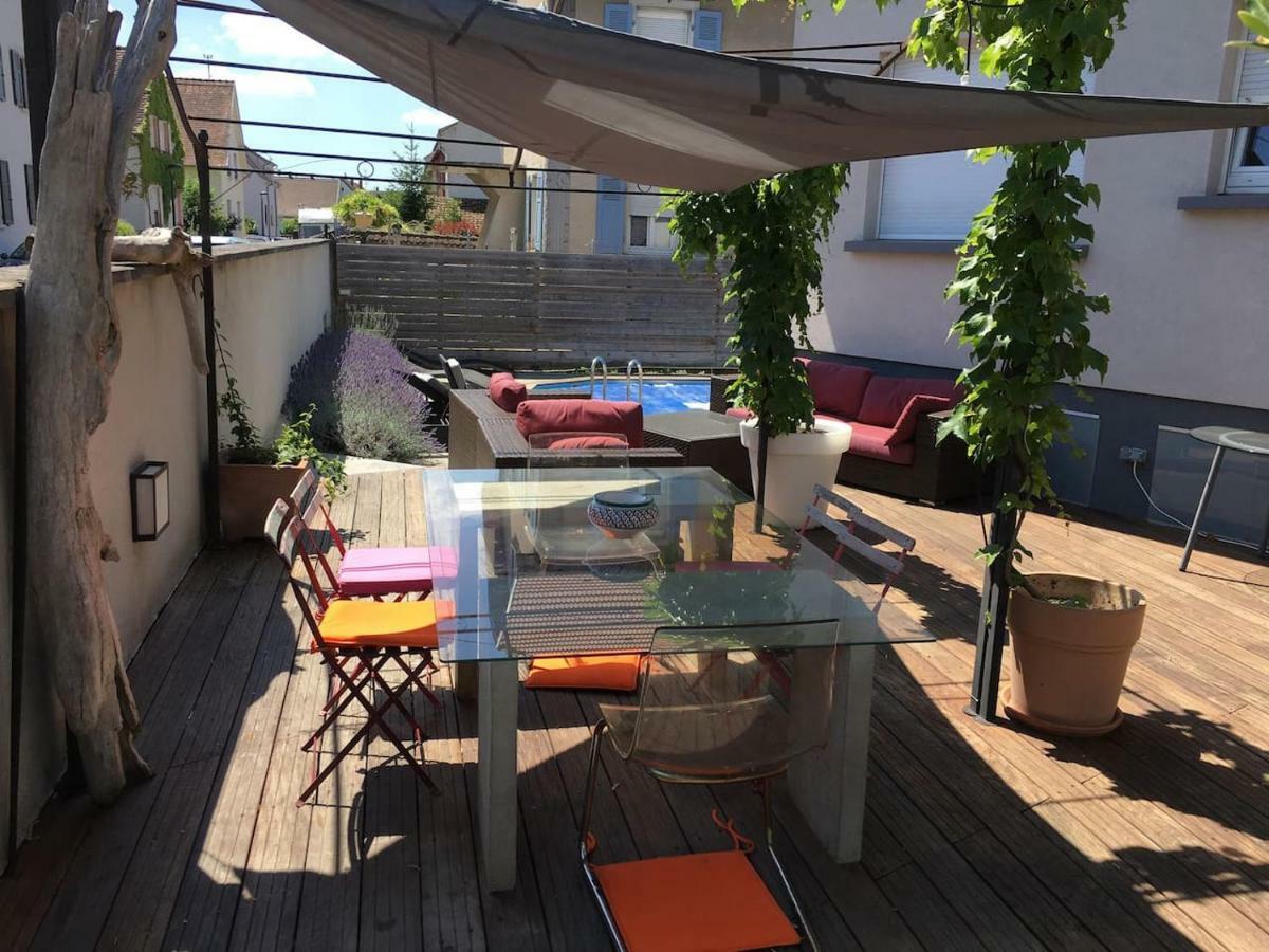 La Terrasse Selestadienne Selestat Bagian luar foto